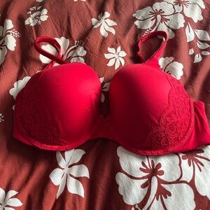 Victoria's Secret Vibrant Red Lace Bra